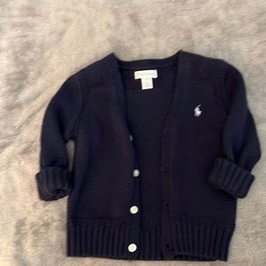 Baby boy button up sweater 18m